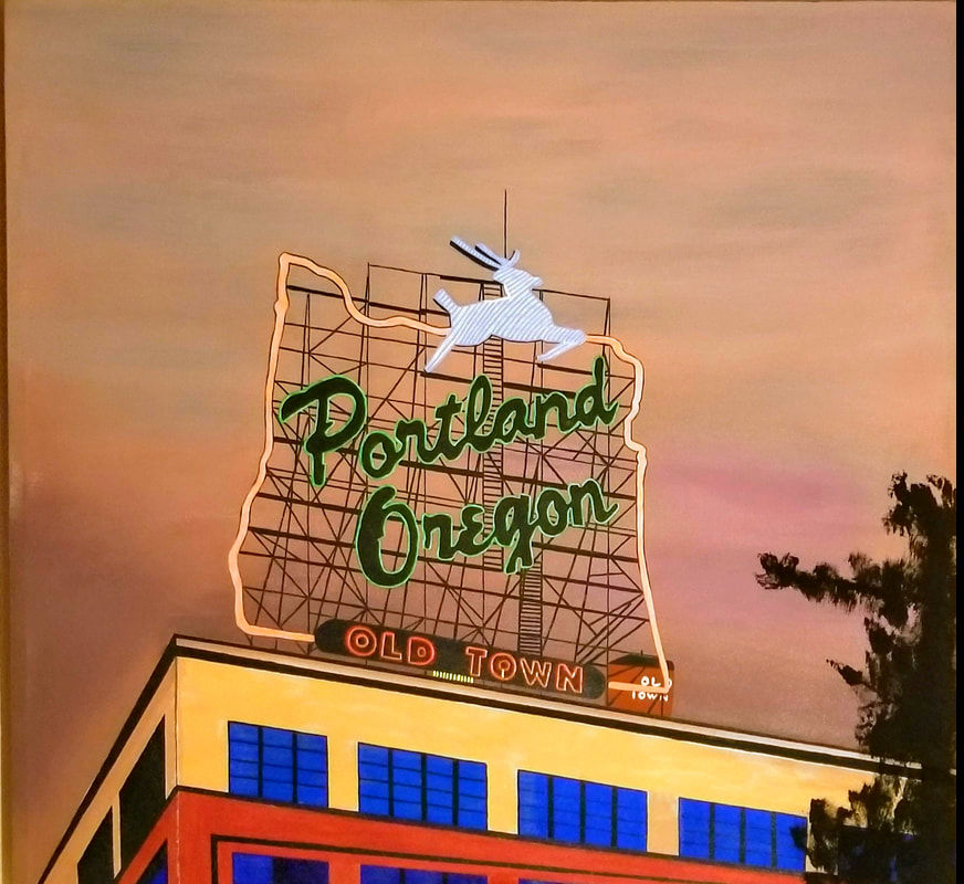 Edward Daniels Painting  Portland Oregon memorabilia